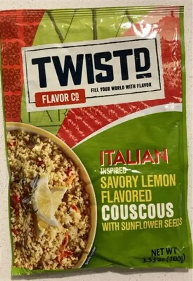 Italian inspired savory lemon flavored couscous