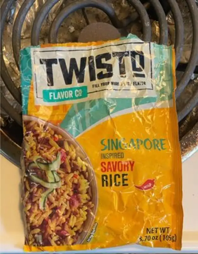 Singapore Inspired Savory Rice