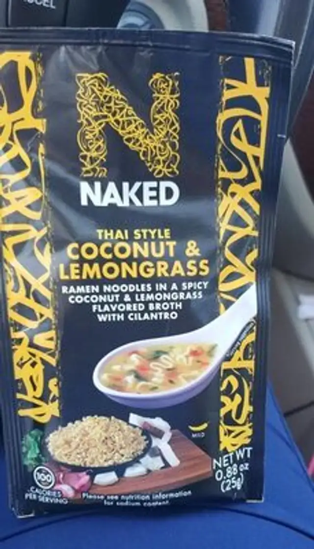 Thai style coconut and lemongrass Ramen noodle soup