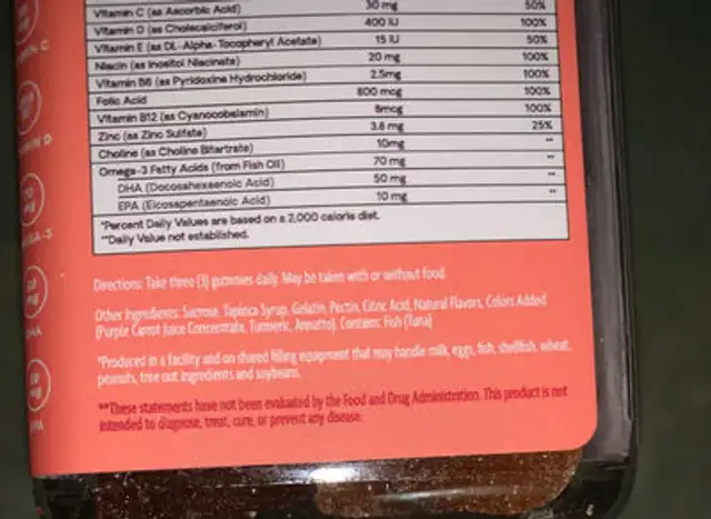 Unknown ingredients label