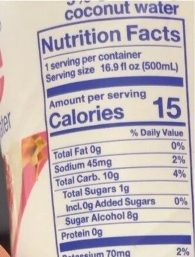 My muse nutrition facts table