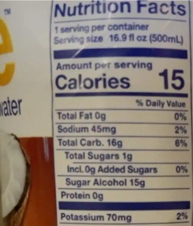 My muse nutrition facts table