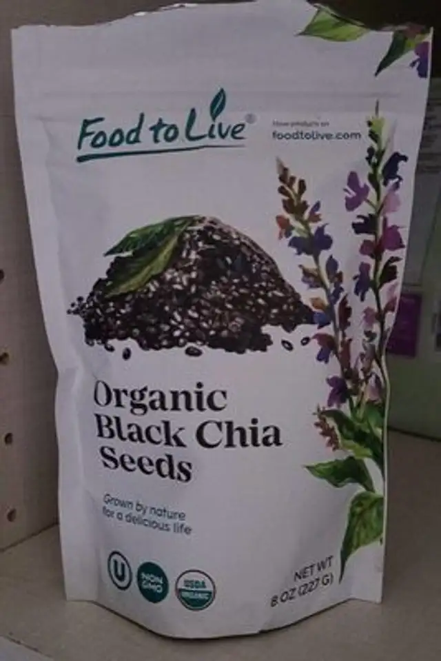 Organic black chia seeds