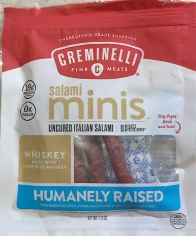 Whiskey salami mini snacks