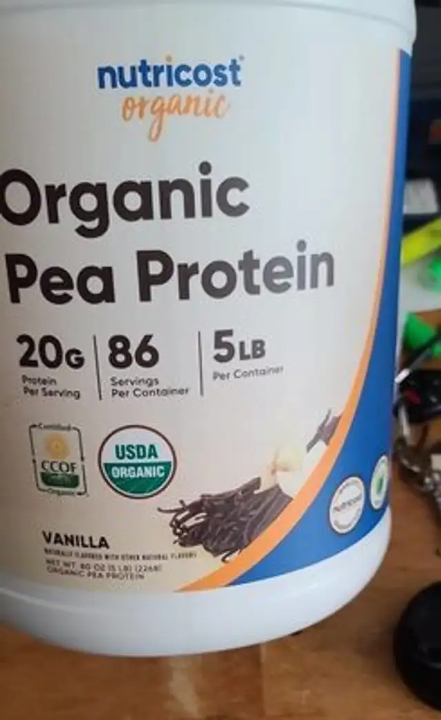 Vanilla organic pea protein