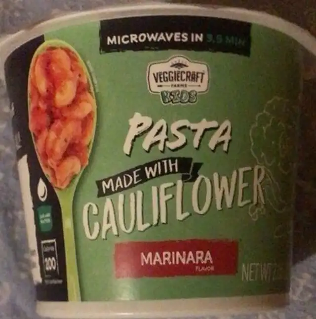 Pasta made with cauliflower