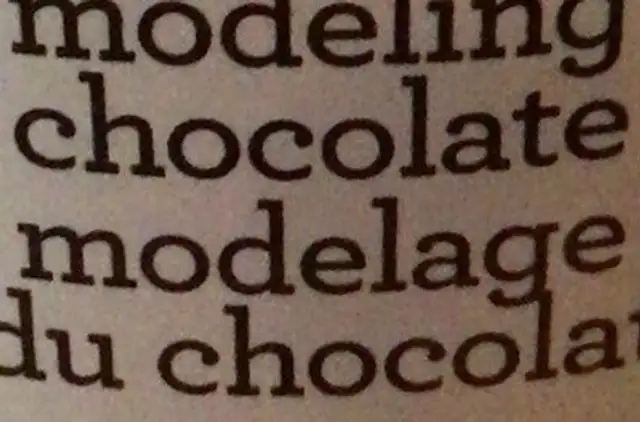 Modeling chocolate