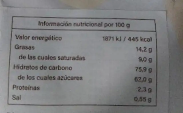 Half dipped mango with chocolate and  sprinkle of coconut nutrition facts table