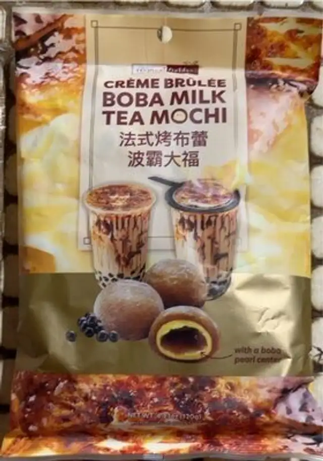 Crème Brûlée Boba Milk Tea Mochi