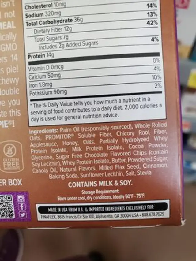 Unknown ingredients label