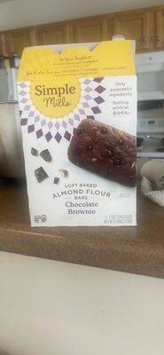 Soft Baked Almond Flour Bars Chocolate Brownie