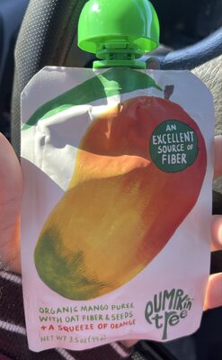 organic Mango puree front packaging