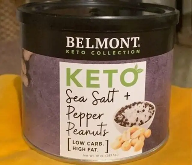Keto Sea Salt + Pepper Peanuts