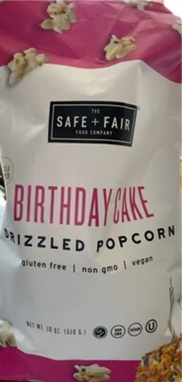 Birthday Cake Drizzled Popcorn