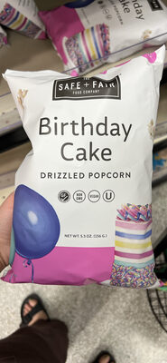 Birthday Cake Drizzled Popcorn