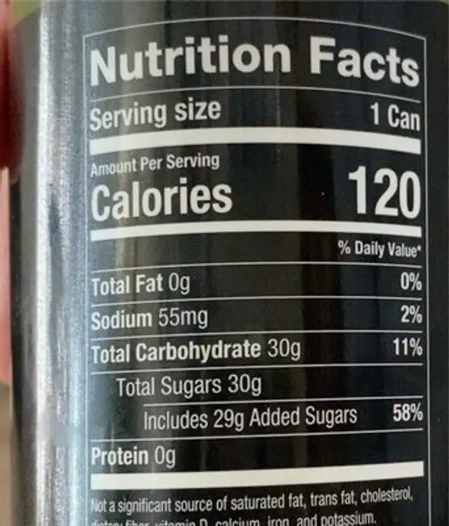 Mellow mood nutrition facts table