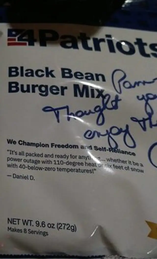 Black bean burger mix