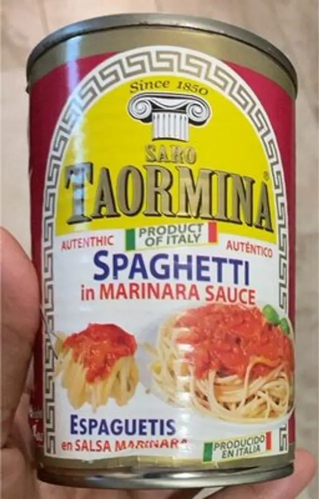 Spaghetti in marinara sauce