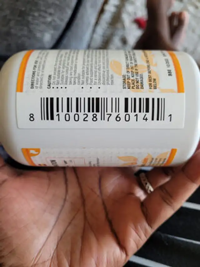 Vitamin c nutrition facts table