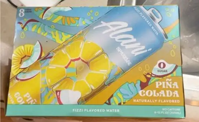 Piña colada sparkling water