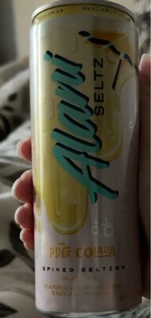 Piña colada spiked seltzer