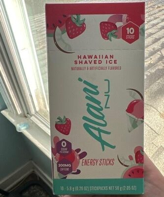 Hawaiian Shaved Ice Energy Sticks