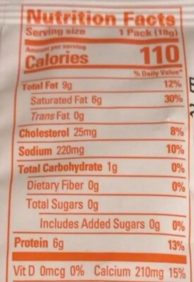 Whisps Asiago & Pepper Jack nutrition facts table