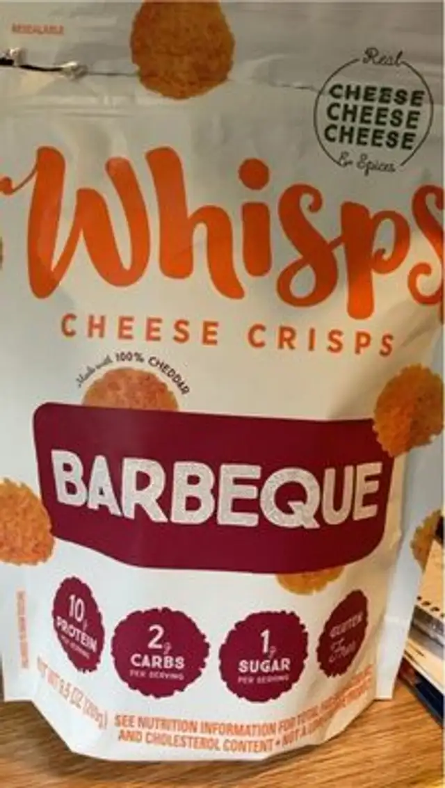 Barbeque cheese crisps