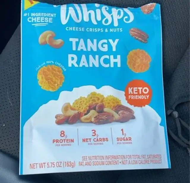 Whisps Cheese Crisps & Nuts Tangy Ranch