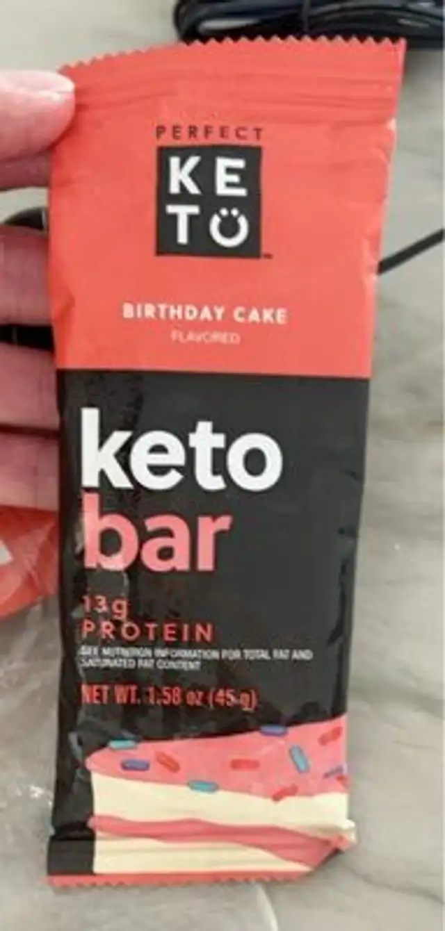 Keto Bar Birthday Cake