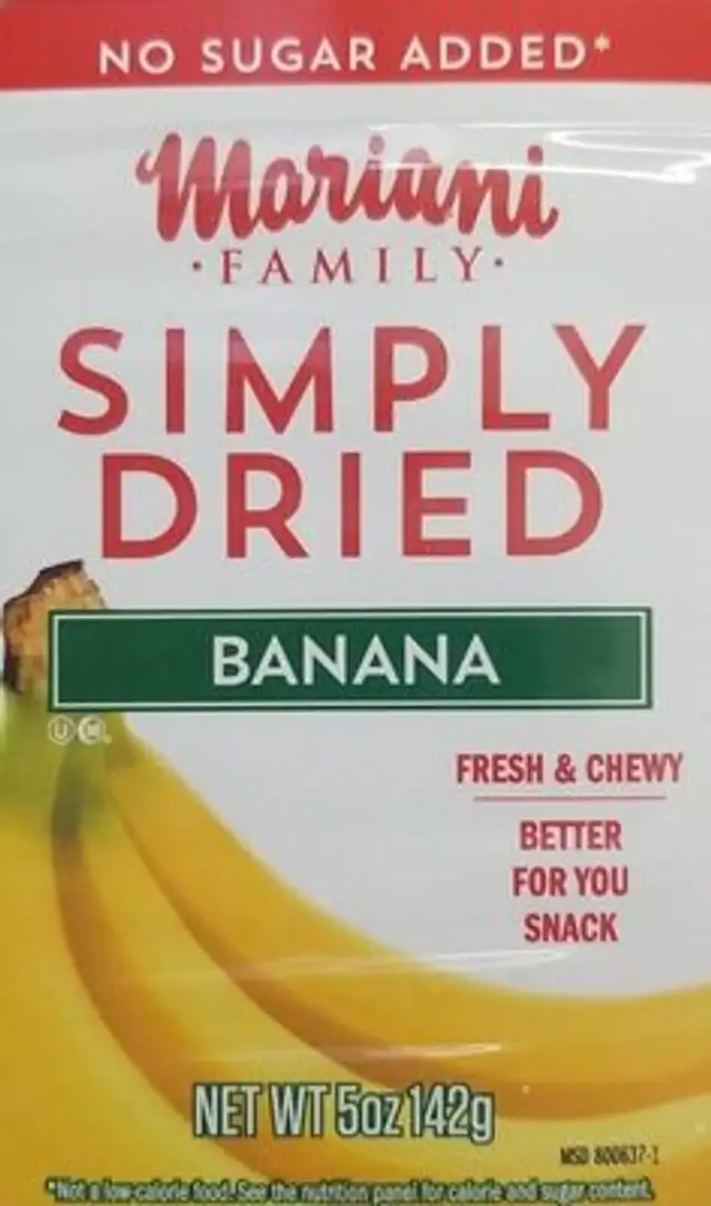 Simply dried Banana
