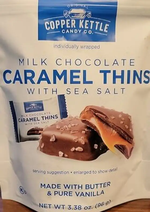 Milk  Chocolate Caramel Thins with Sea Salt