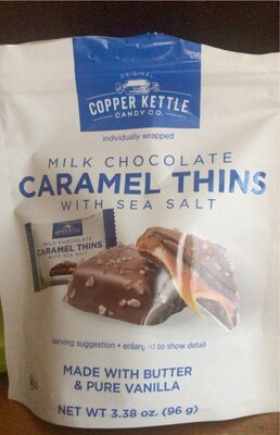 Milk Chocolate Caramel Thins with Sea Salt