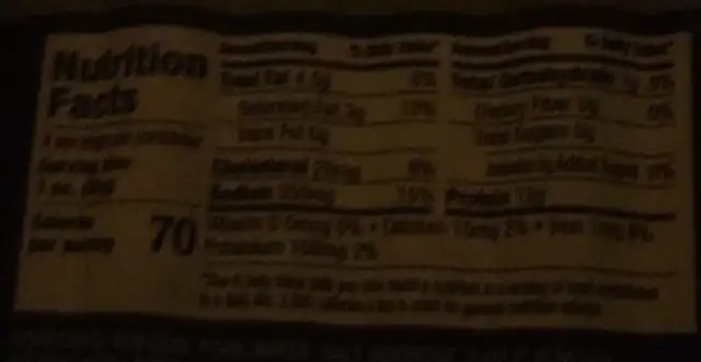 Venison and pork sticks nutrition facts table