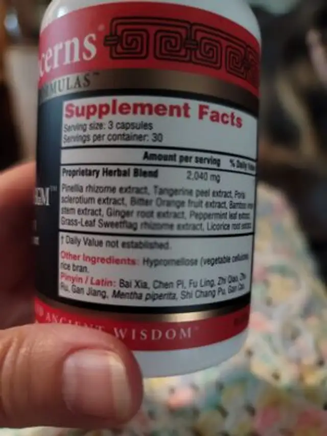 Health Concerns - Clear Phlegm ingredients label
