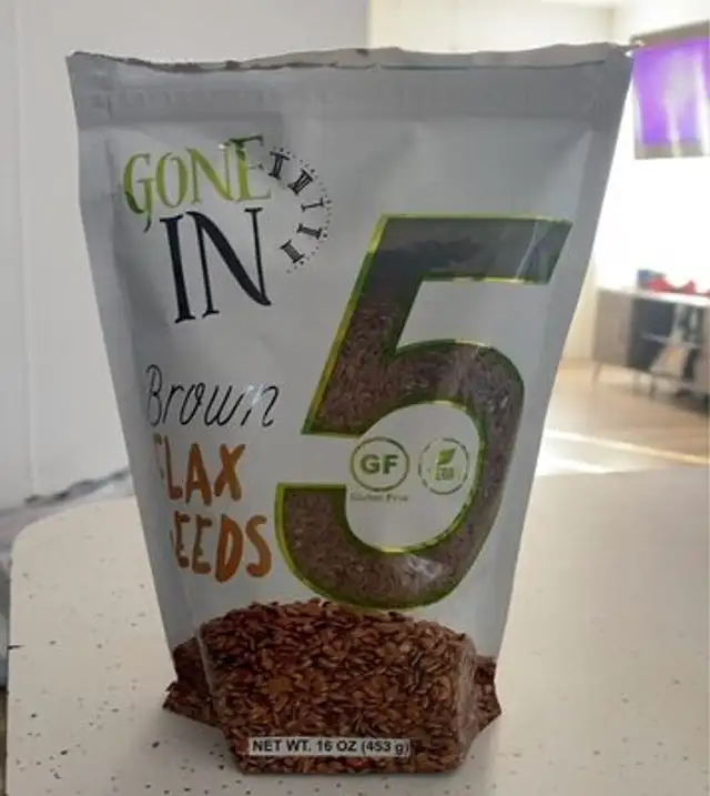 Brown flax seeds