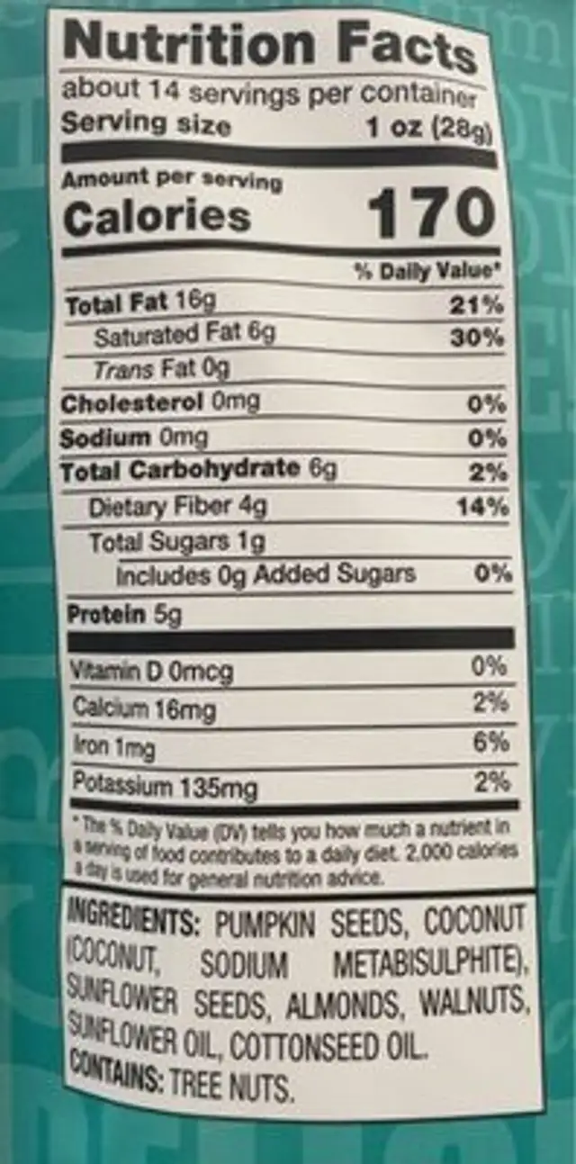 Ultimate Nutrition keto mix nutrition facts table