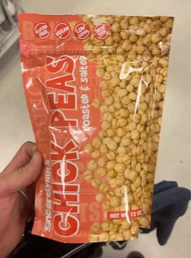Chick peas roasted and salted
