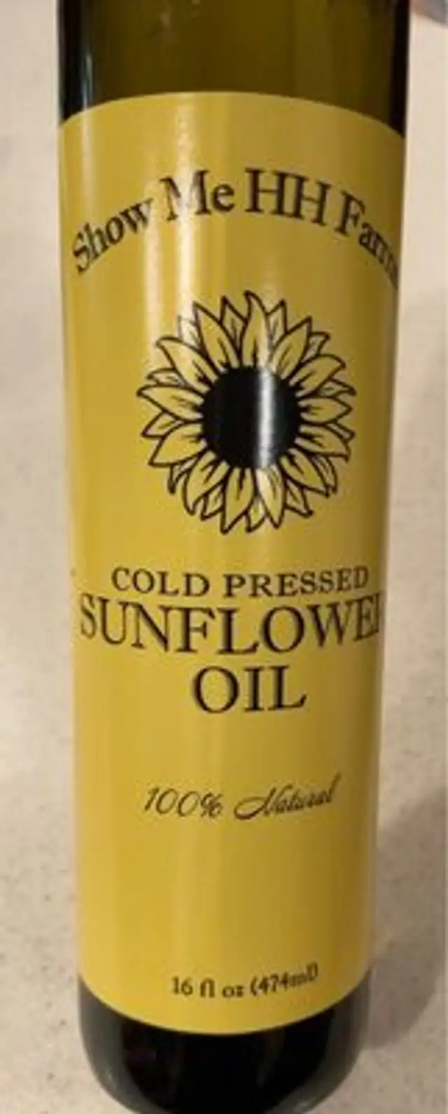 Cold pressed sunflower oil