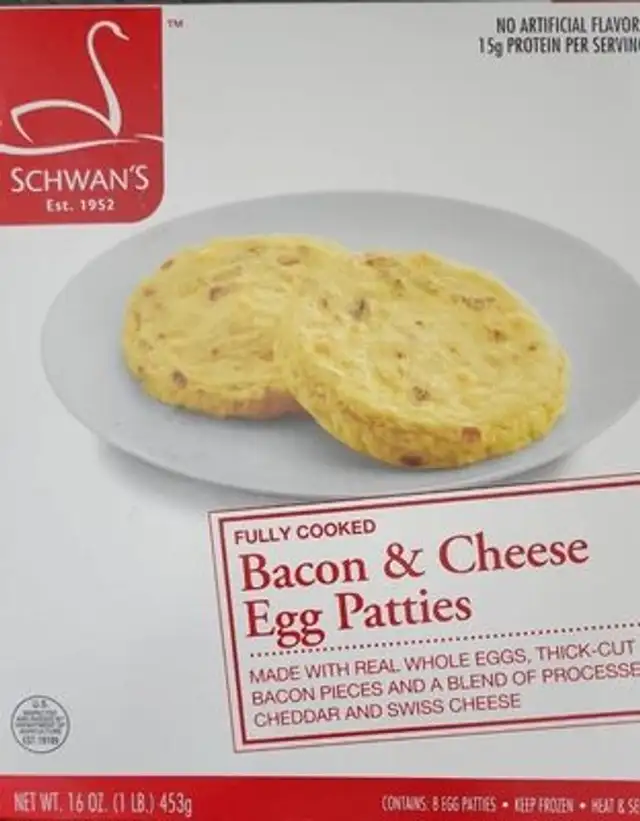 Bacon and Cheese Egg Patties