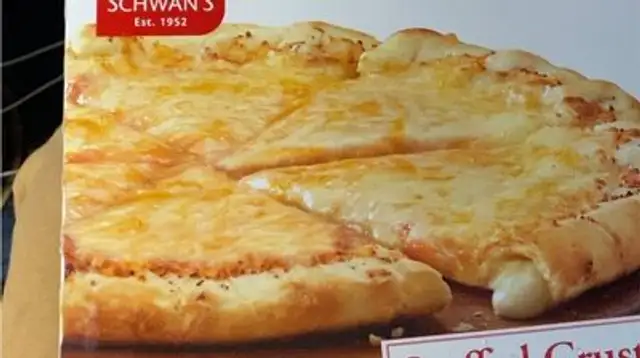 Stuffed crust four cheese pizza
