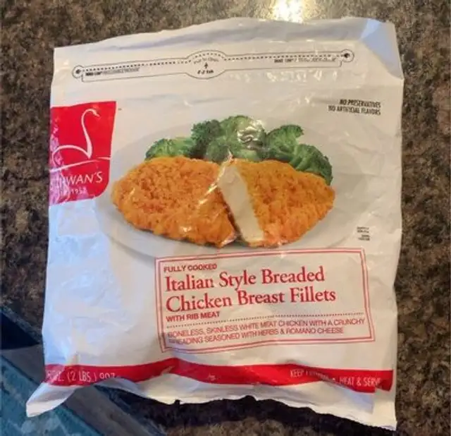 Italian style breaded chicken breast fillets