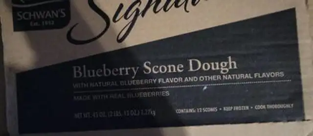 Blueberry scone dough