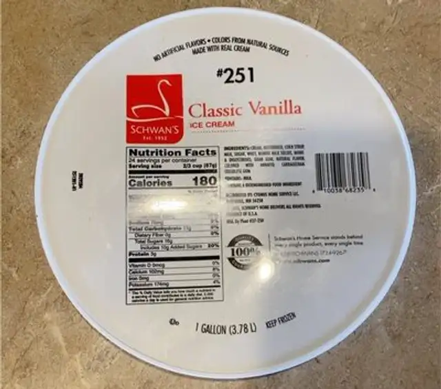 Classic vanilla ice cream