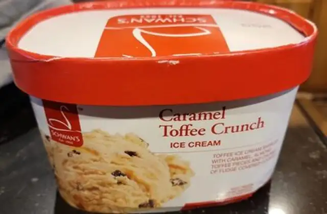 Caramel toffee crunch ice cream