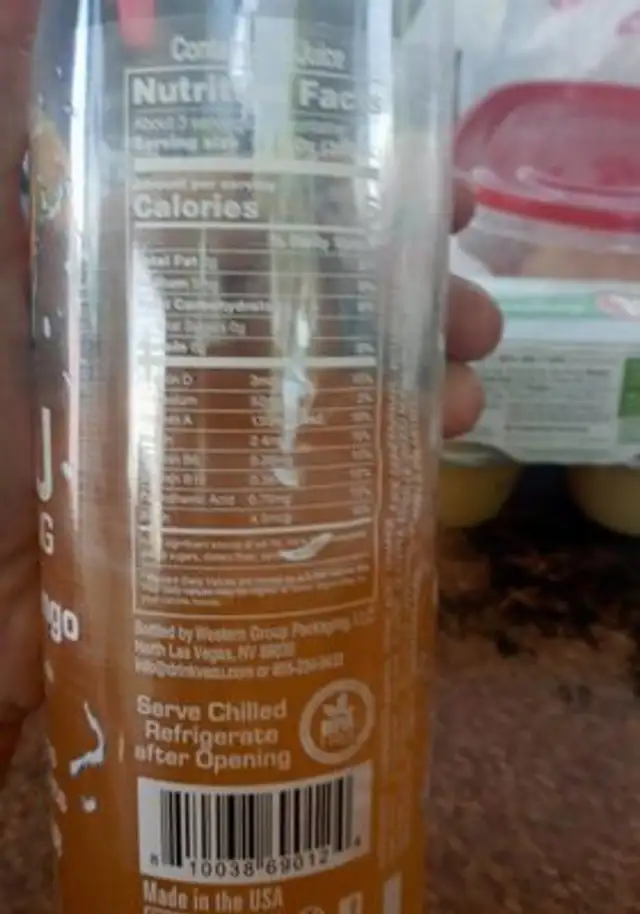 VEZU sparkling orange mango