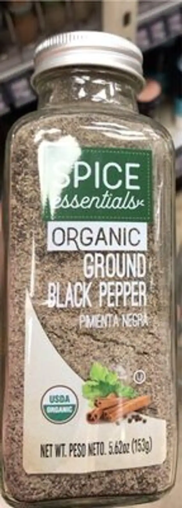 Organic ground black pepper