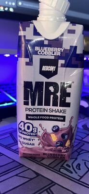 MRE Protein Shake Blueberry Cobbler