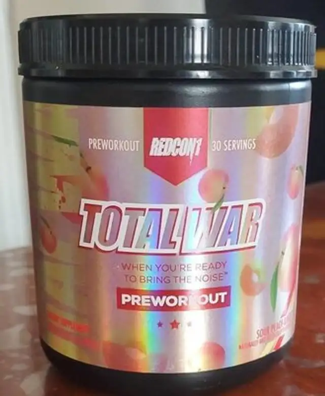 Total war pre-workout sour peach rings