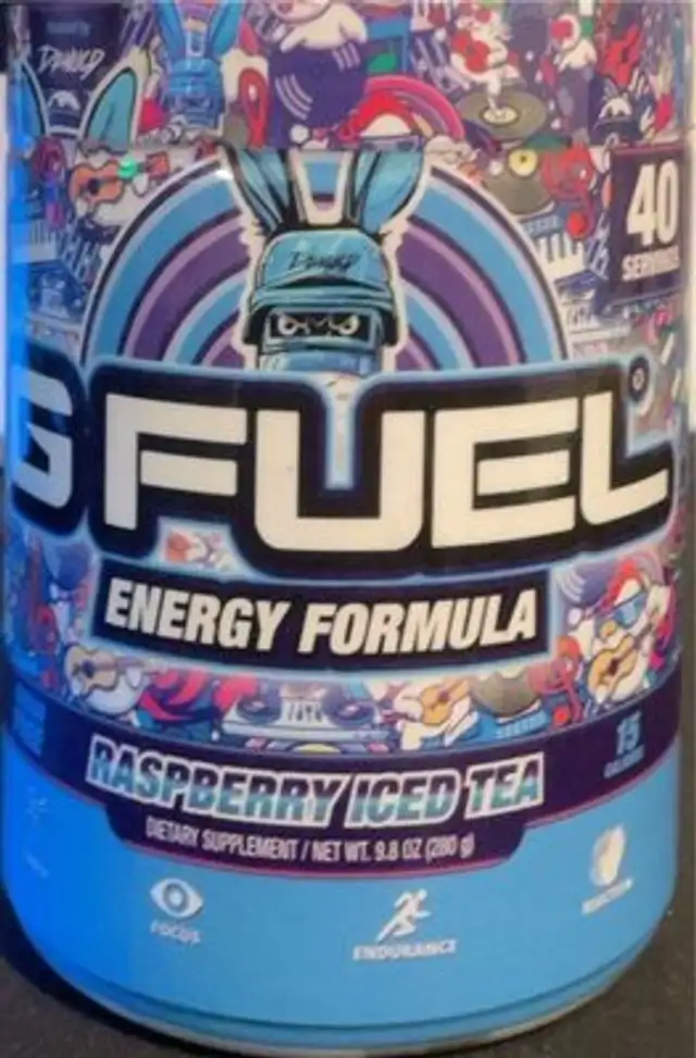 GFUEL Energy Formula Raspberry Iced Tea